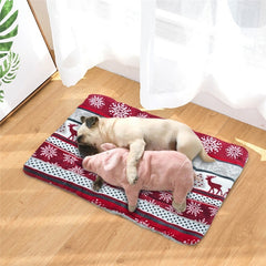 Blanket dog mat