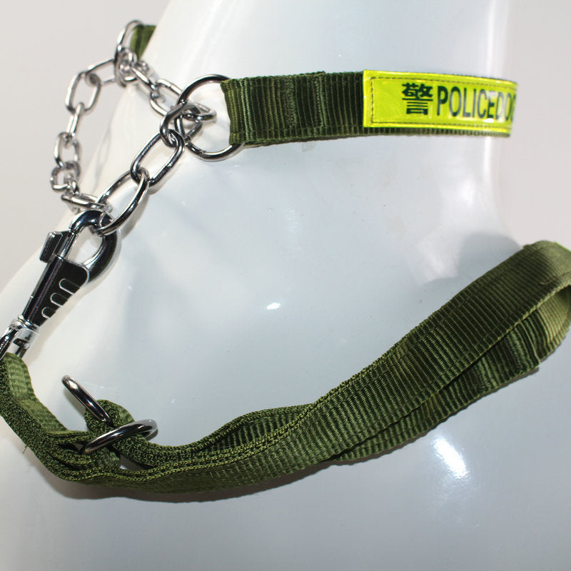 Police Dog Large Dog Training Dog Traction Rope Reflective Dog Training Rope