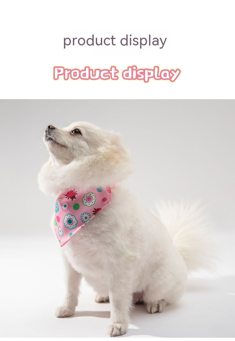 Pet Clothing Dog Accessories Pet's Saliva Towel Dog Scarf