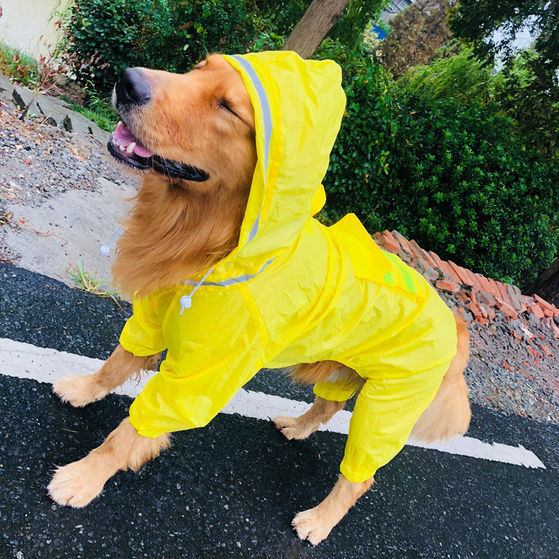 Dog Raincoat Border Shepherd Dog Clothing Waterproof