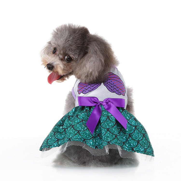 Christmas Dog Supplies Witch Dog Clothing Bat