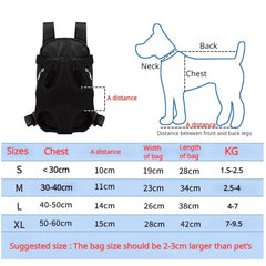 Pet Dog Carrier Backpack For Small Dogs Breathable Portable Dog Bag Adjustable Dog Front Carrier For Hiking Camping Traveling