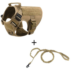 Outdoor Tactical Dog Vest With Leashes