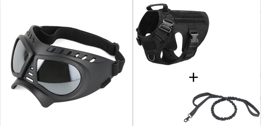 Outdoor Tactical Dog Vest With Leashes